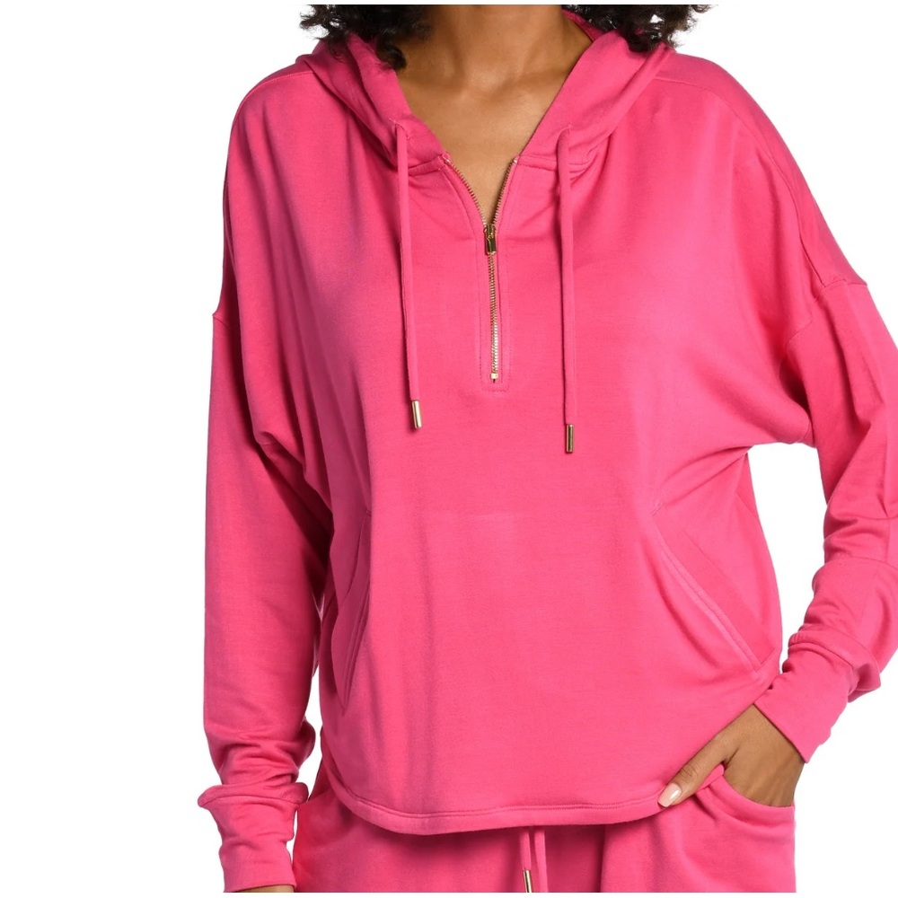 La Blanca “Living In Leisure” French Terry Knit Hoodie